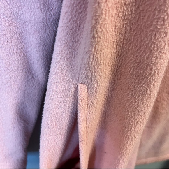 Dudley Stephens Fleece Light Pink Cobble Hill Turtleneck Terry Fleece Sz M EUC - Picture 9 of 15